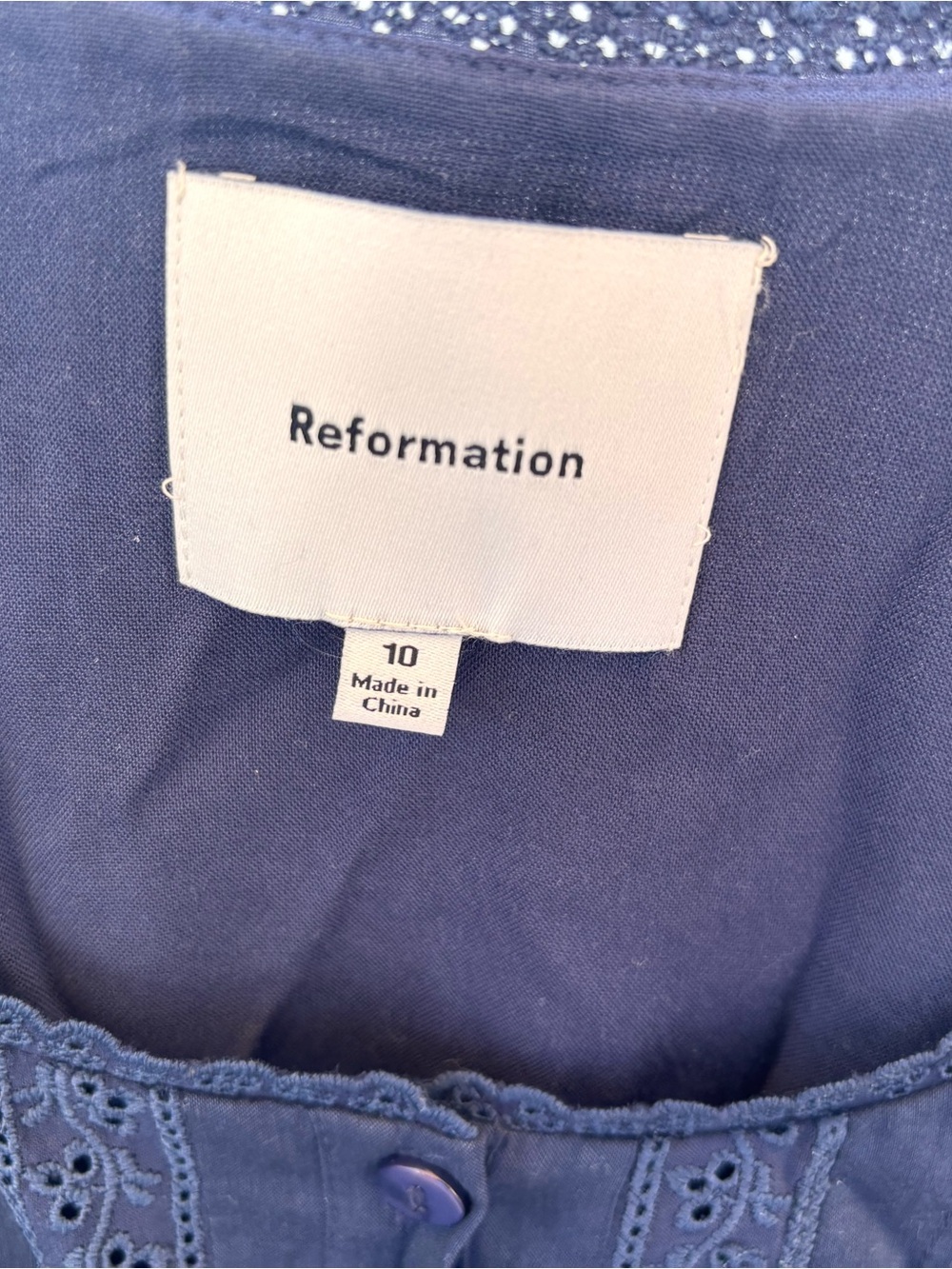 Reformation Navy Lonnie dress - Picture 4 of 6